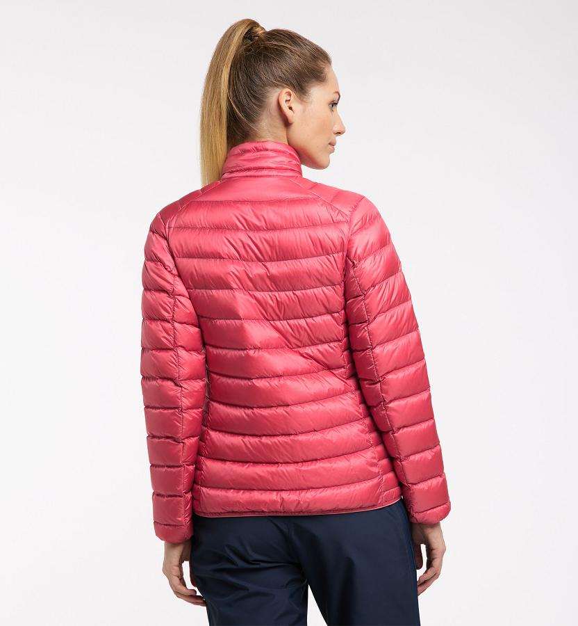 Haglöfs Womens Roc Down Jacket Pink New Zealand 60471FNYU